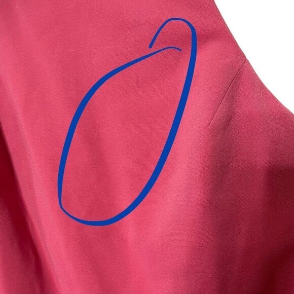 Anthropologie Jill Jill Stuart Iva Maxi Dress Pink Crepe Gown Women’s Size 14 - Picture 12 of 14